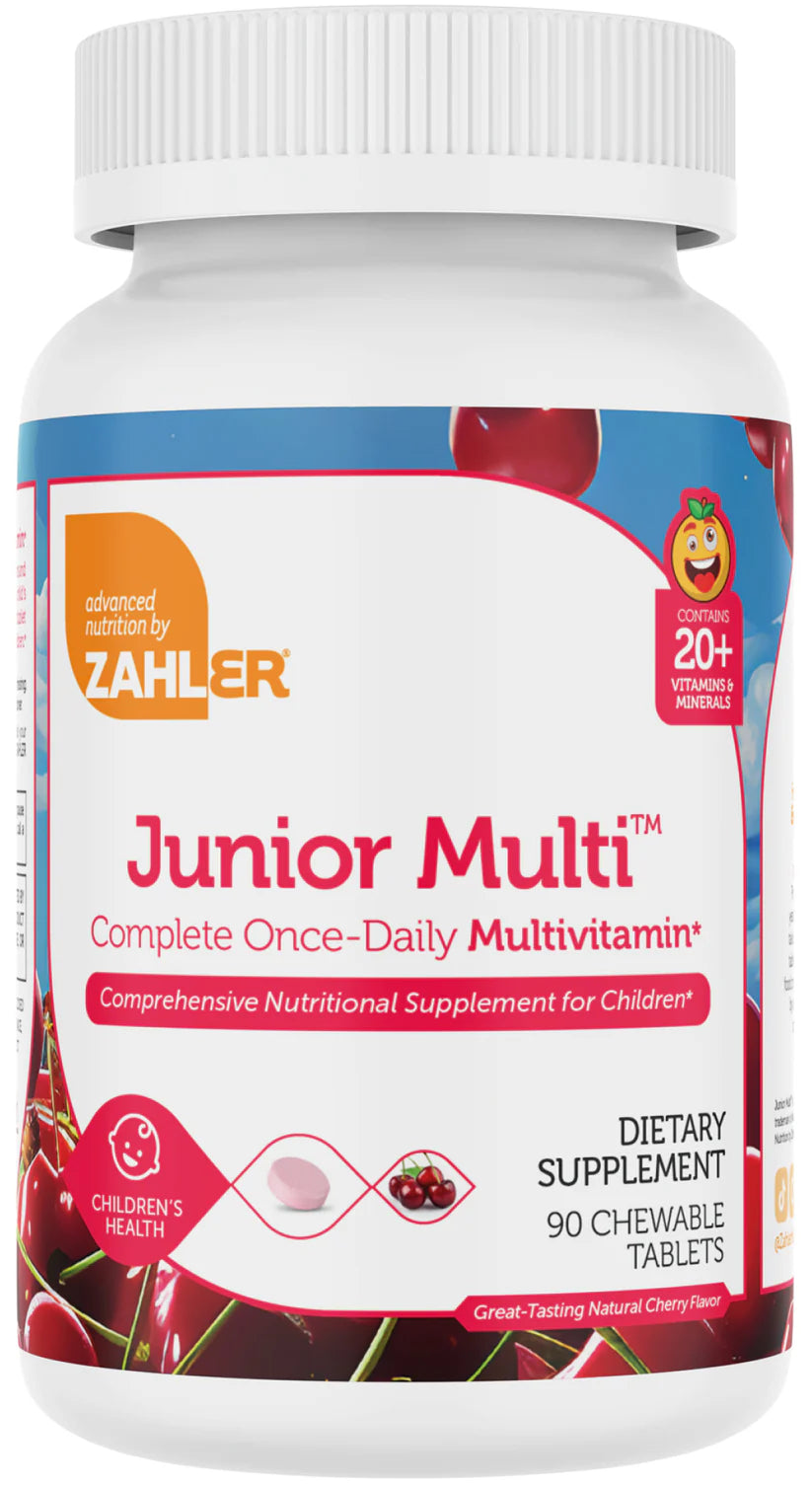 Zahler Junior Multi™ – Complete Once-Daily Multivitamin for Children (90 Chewable Tablets)