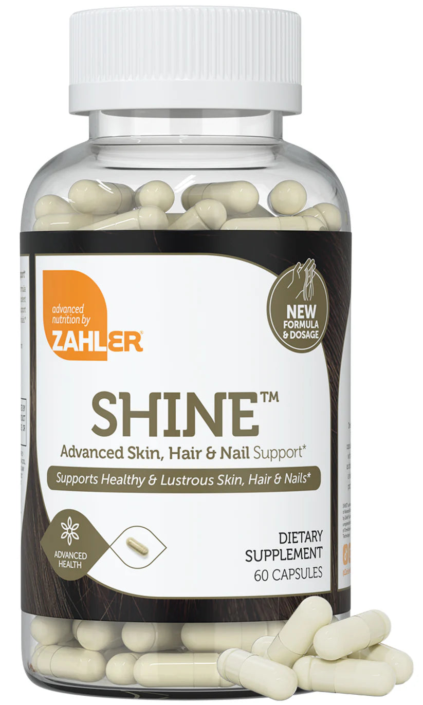 Zahler SHINE™  Advanced Skin Hair & Nail Support New Formula 60 Capsules