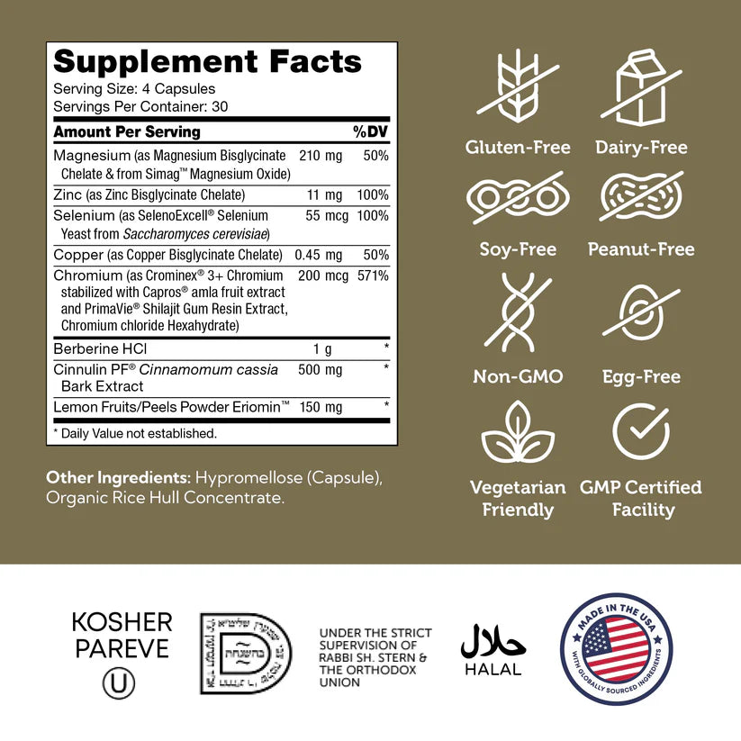 Zahler DiaBetter™ – Advanced Blood Sugar Support | 120 Capsules