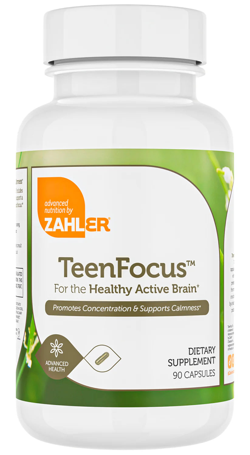 Zahler TeenFocus™ For the Healthy Active Brain  Concentration & Calmness Support 90 Capsules
