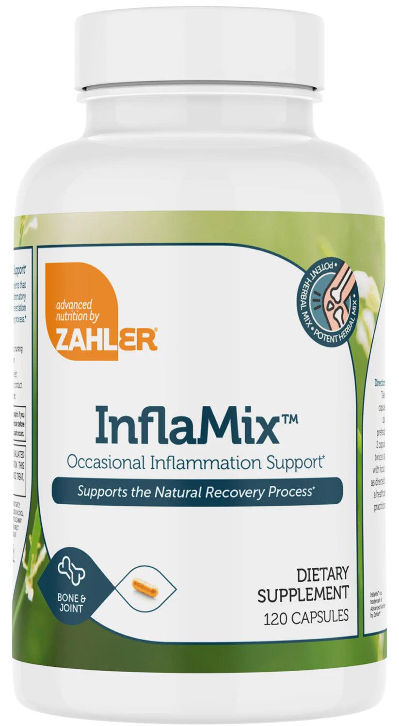 Zahler InflaMix™ – Occasional Inflammation Support Potent Herbal Mix for Natural Recovery | 120 Capsules