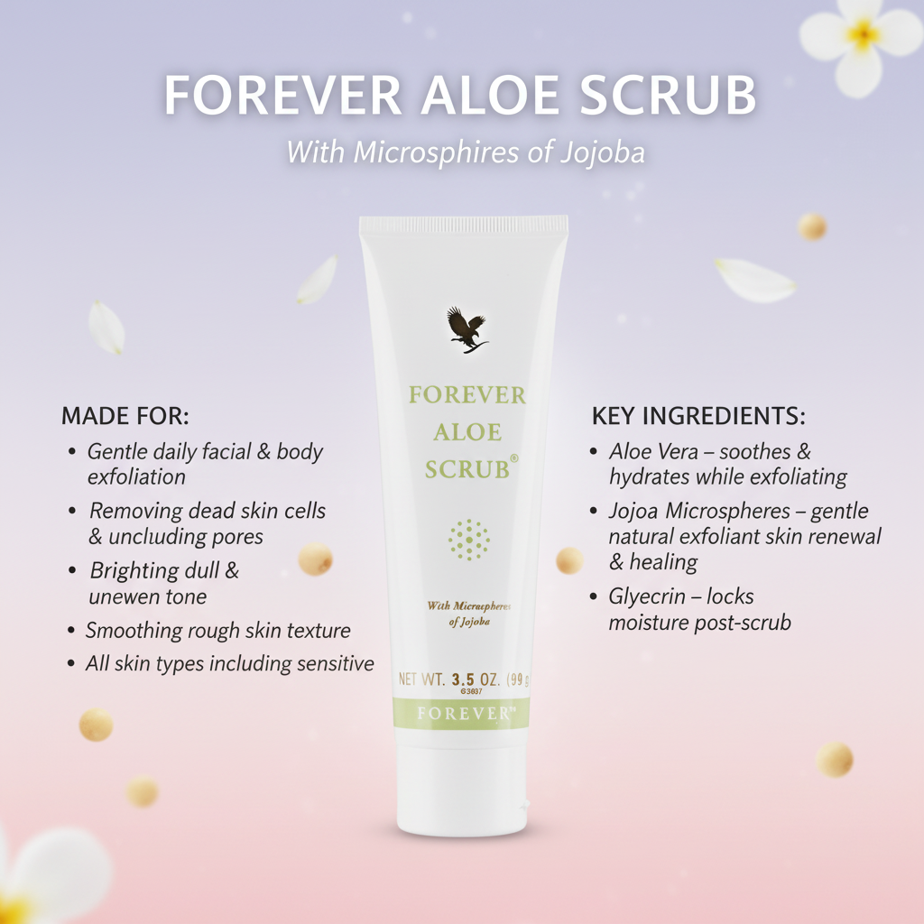 Aloe Scrub - Lavender Blush