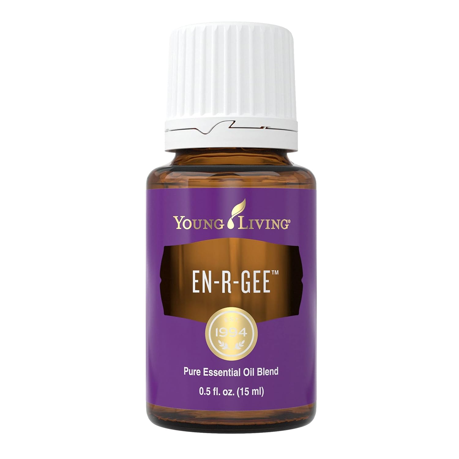 Young Living EN-R-GEE™ Essential Oil Blend — 15ml | Natural Energy, Mental Focus & Physical Vitality