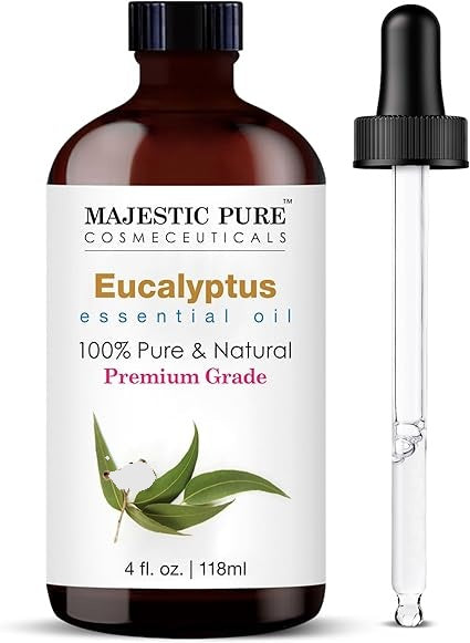 Majestic Pure Eucalyptus Essential Oil – 4 fl oz (118 ml)