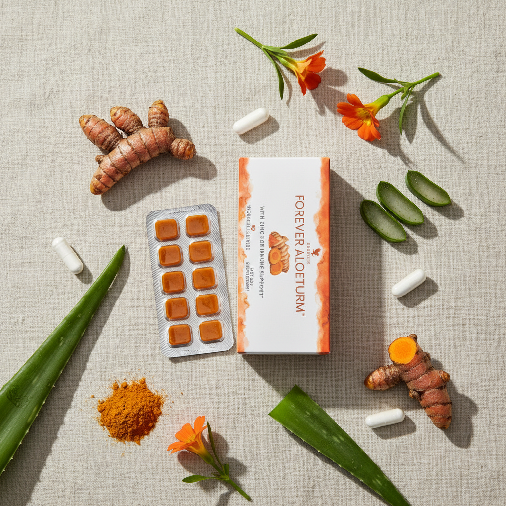 Flat lay top-down editorial