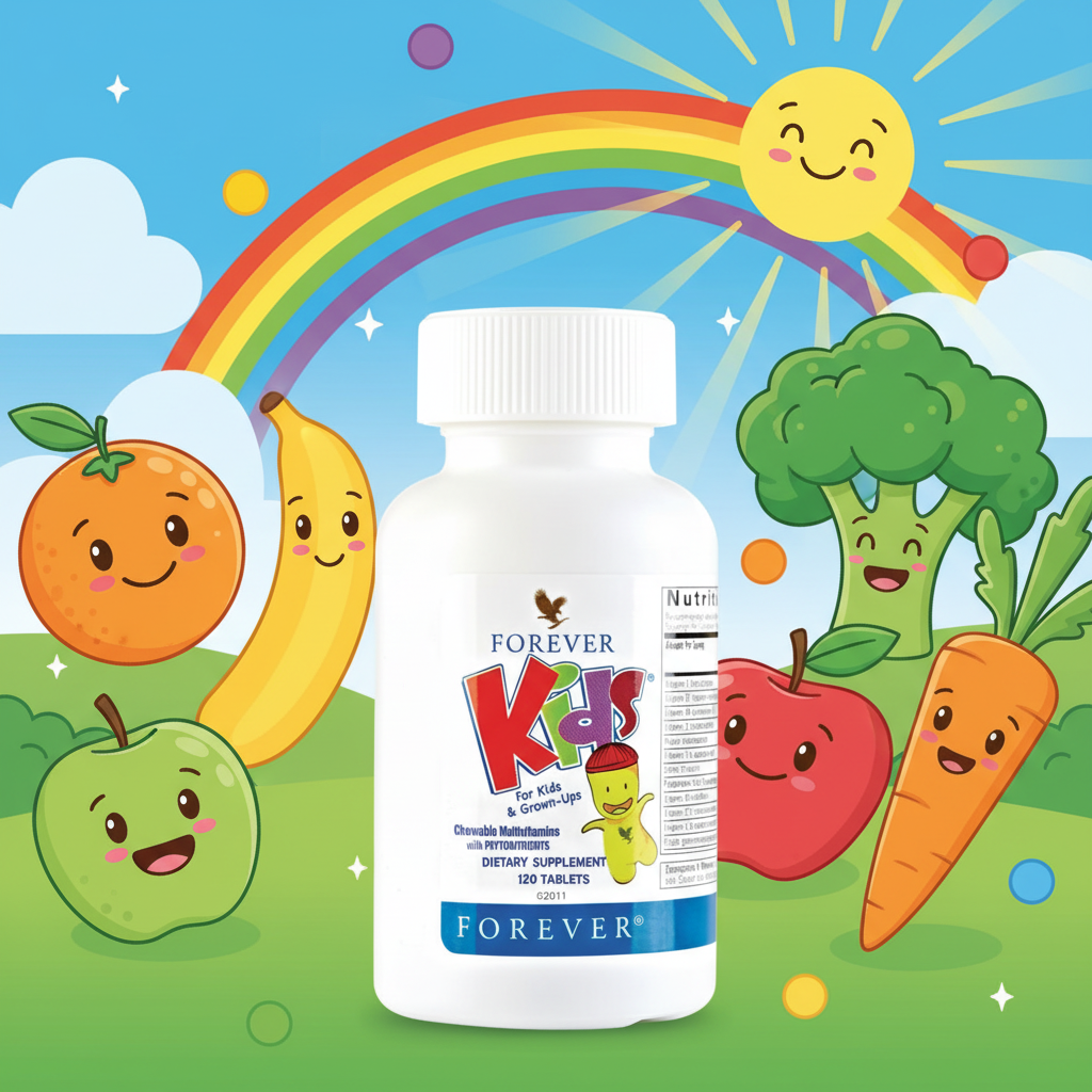 Forever Kids Multivitamin Background - No Kids