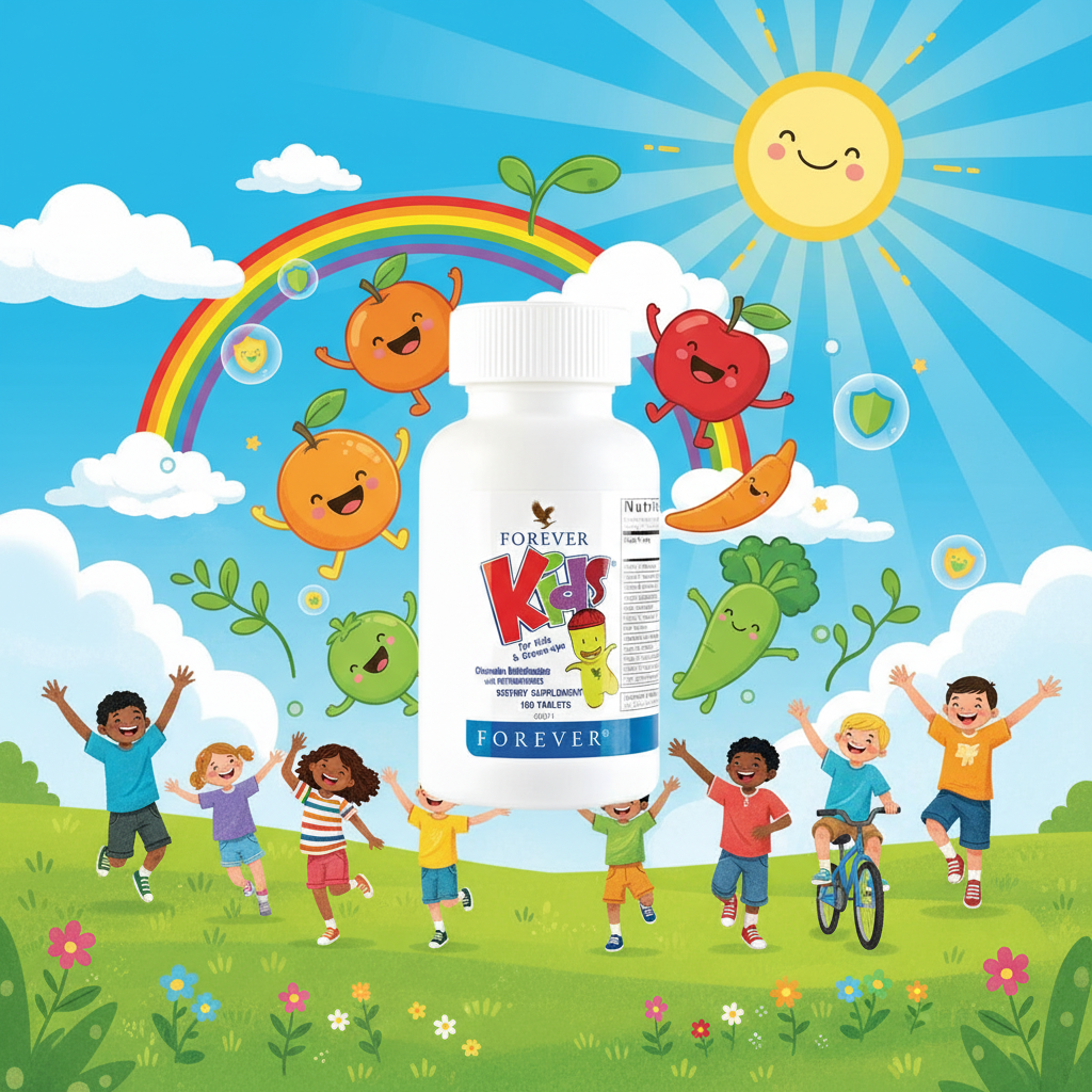 Forever Kids Multivitamin Background