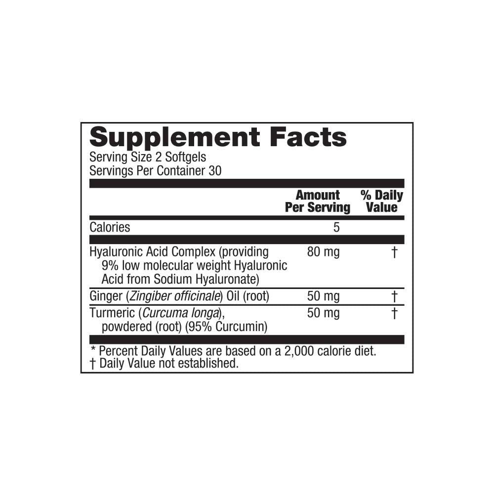 Forever Active HA®. This advanced blend of joint-supporting ingredients like the beneficial ginger and turmeric is a great supplement to help keep you moving60 softgels