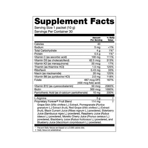 Forever ARGI+® | L-Arginine & Vitamin Complex — 30 Stick Packs