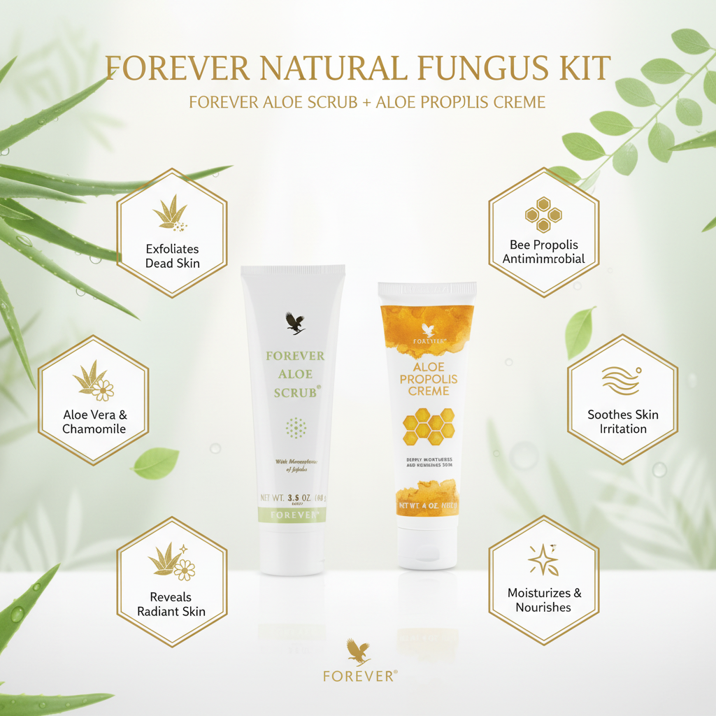 Forever Natural Fungus Kit benefits infographic