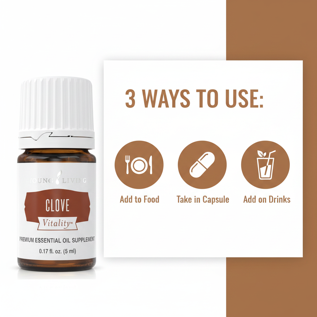 Clove Vitality - How to Use Infographic