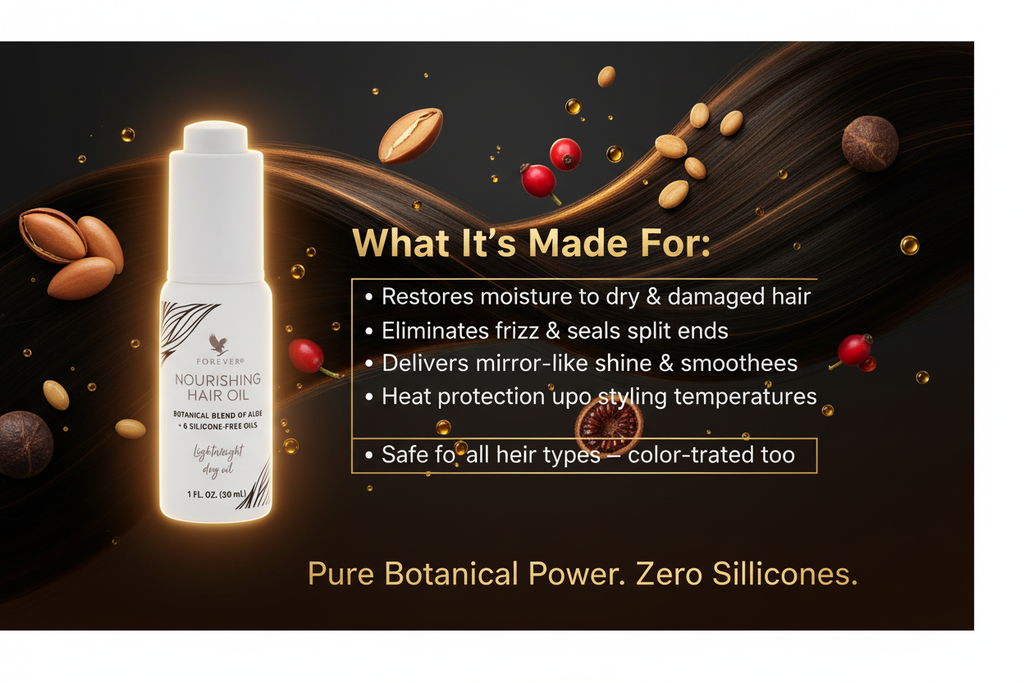 Forever Nourishing Hair Oil - Dark Luxury Banner