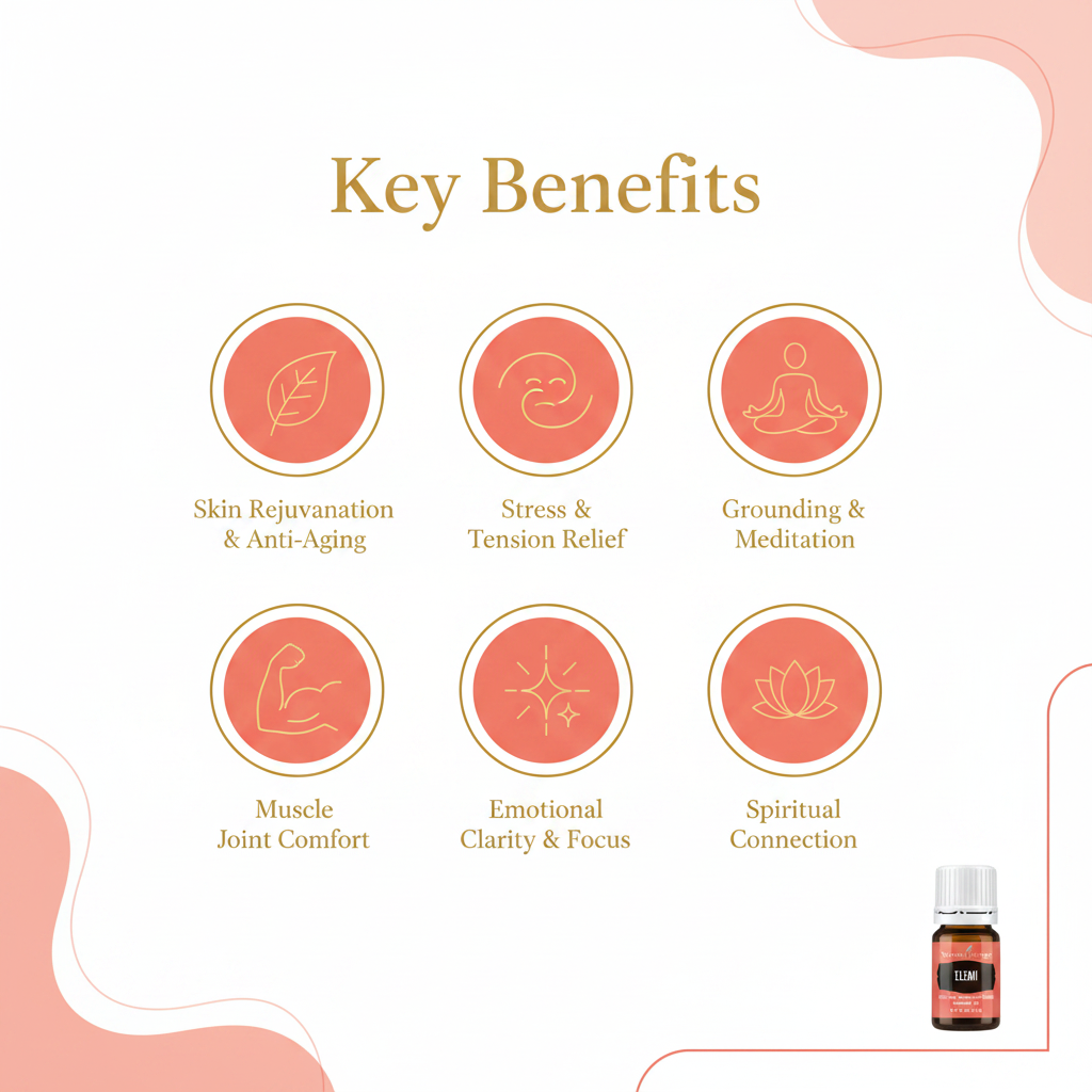Elemi Key Benefits infographic