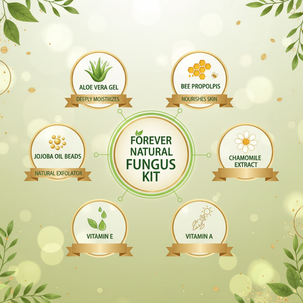 Forever Natural Fungus Kit ingredients infographic
