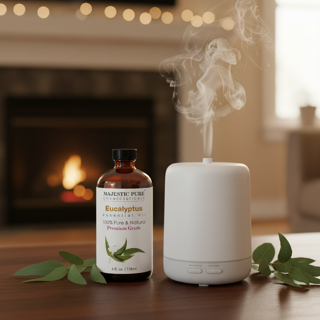 Majestic Pure Eucalyptus Essential Oil – Diffuser Living Room