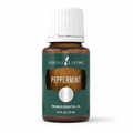 Peppermint Essential Oil clean white background