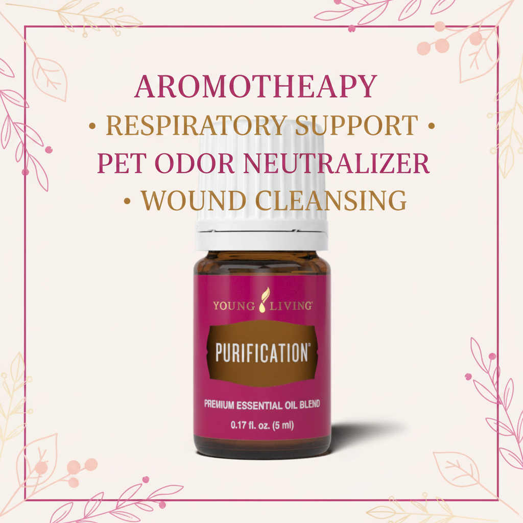 Purification oil uses - aromatherapy respiratory support pet odor neutralizer wound cleansing