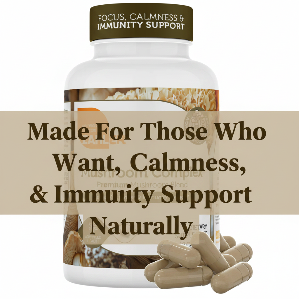 Made For Those Who Want Focus, Calmness and Immunity Support Naturally – Zahler Mushroom Complex