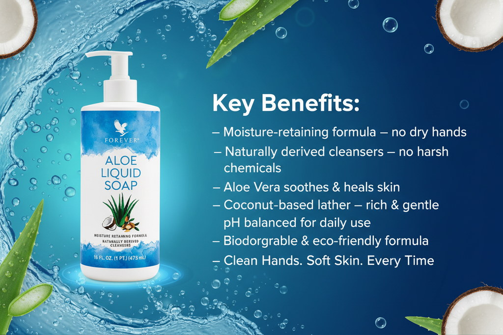 Aloe Liquid Soap - Ocean Benefits Banner