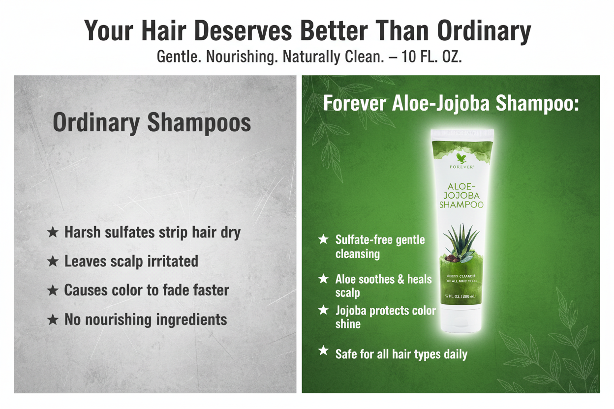 Aloe-Jojoba Shampoo - Comparison Banner