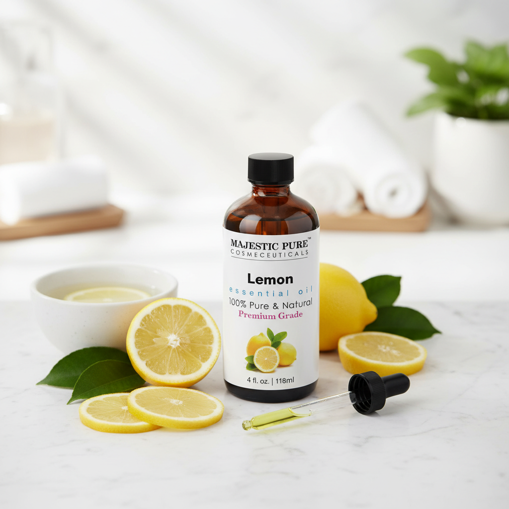 Majestic Pure Lemon Essential Oil – Marble Spa Lifestyle