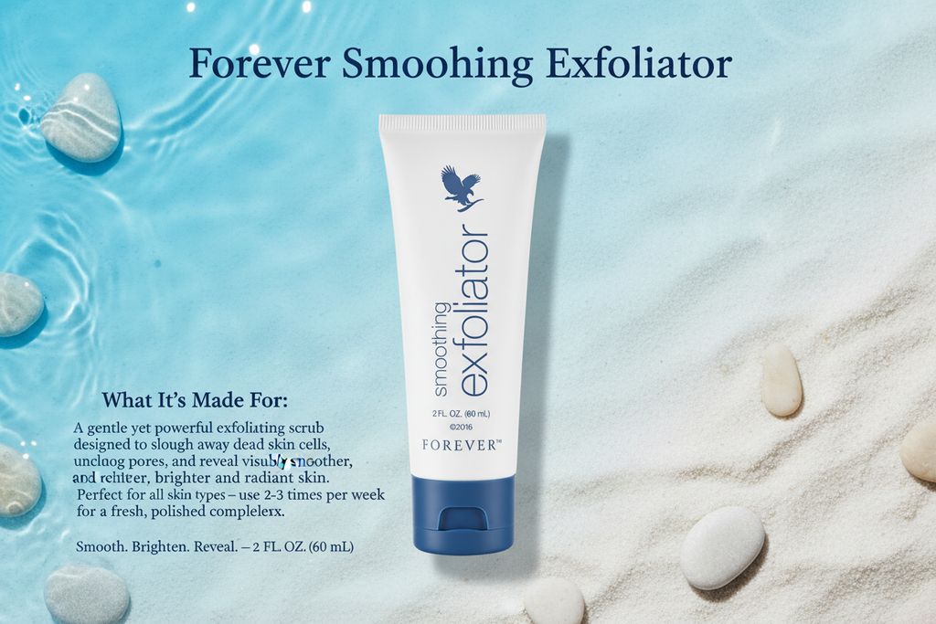 Forever Smoothing Exfoliator - Ocean Blue Banner
