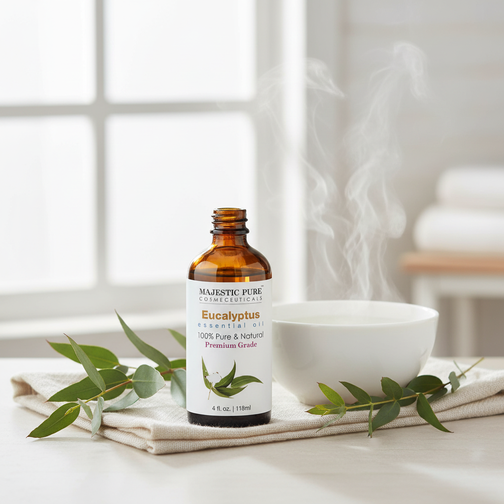Majestic Pure Eucalyptus Essential Oil – Steam Inhalation