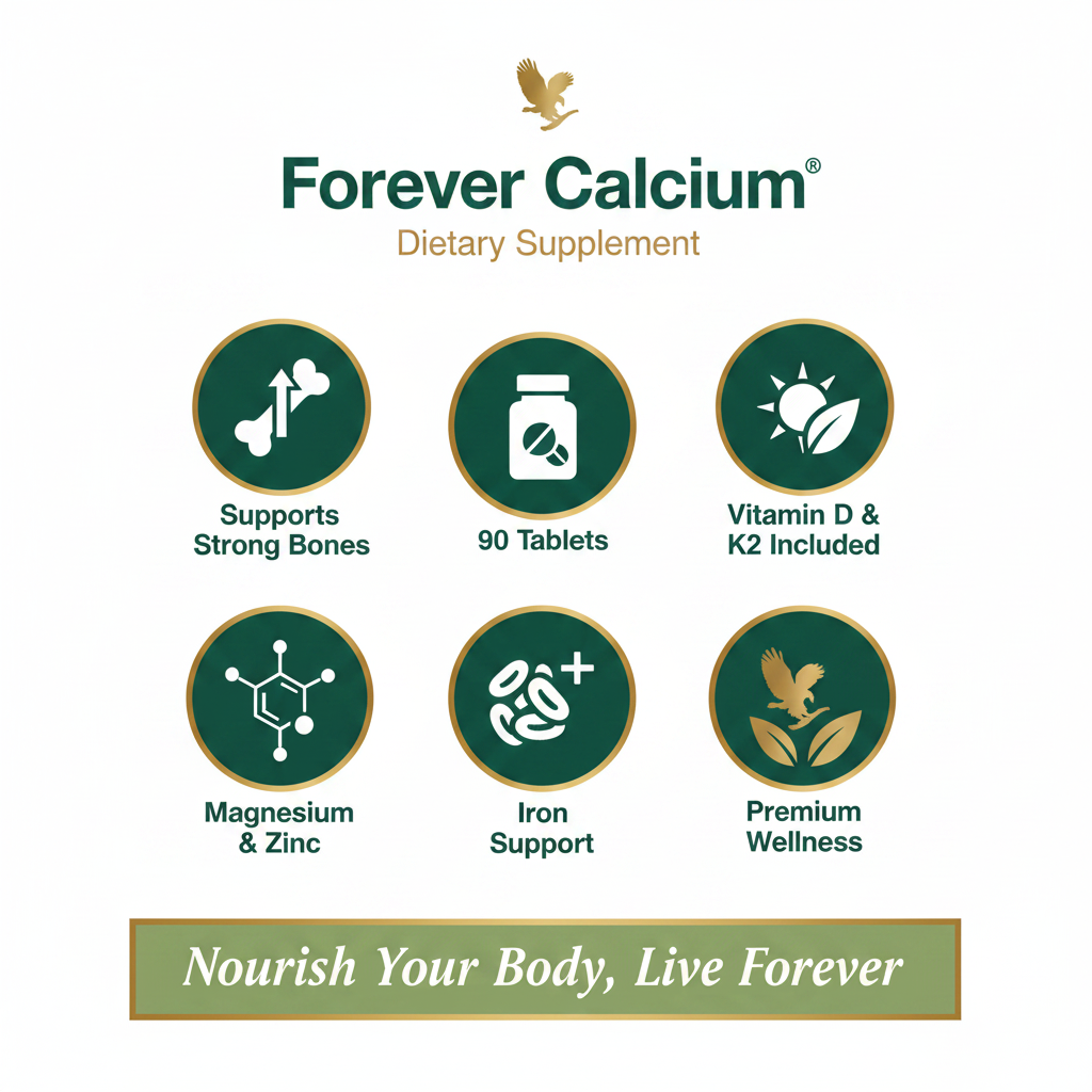 Forever Calcium benefits infographic