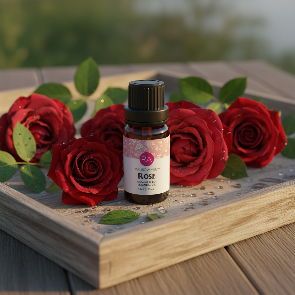 Botanical golden hour Rose Essential Oil