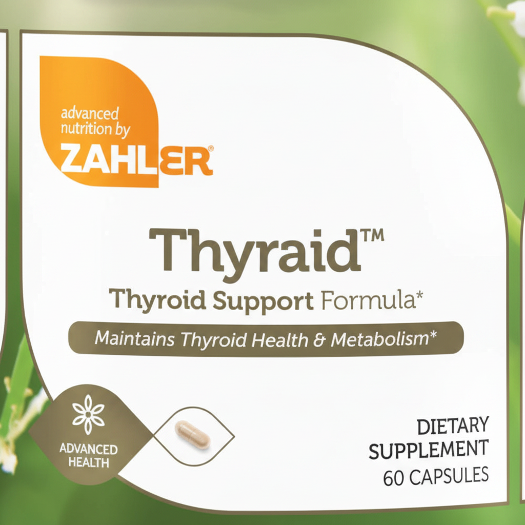 Thyraid label close-up detail