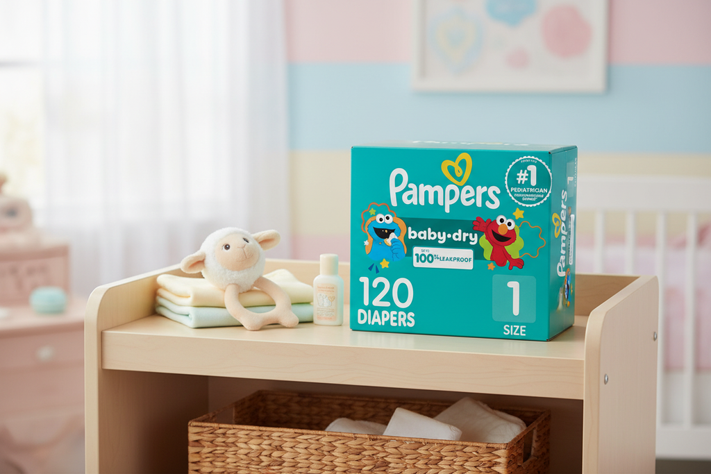 Pampers Baby Dry lifestyle nursery shot