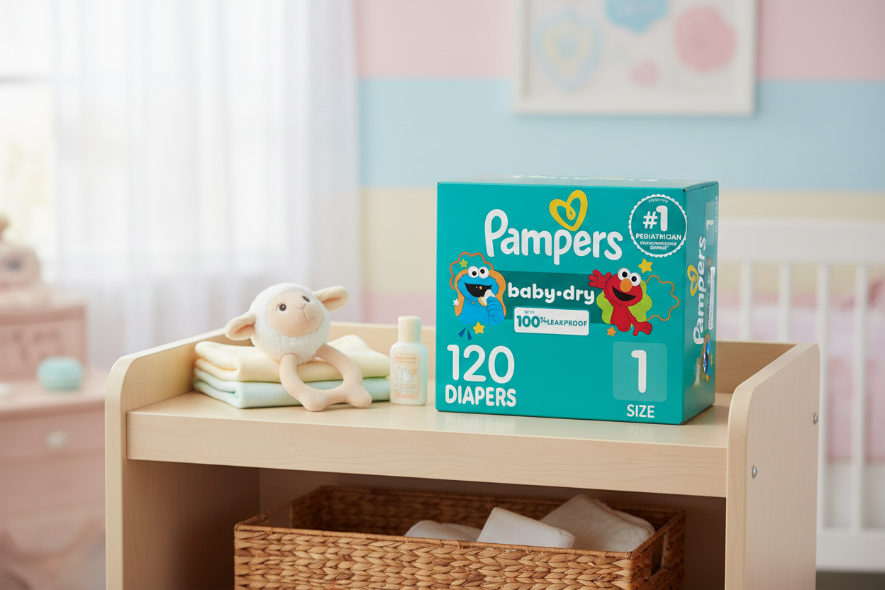 Pampers Baby Dry lifestyle nursery shot