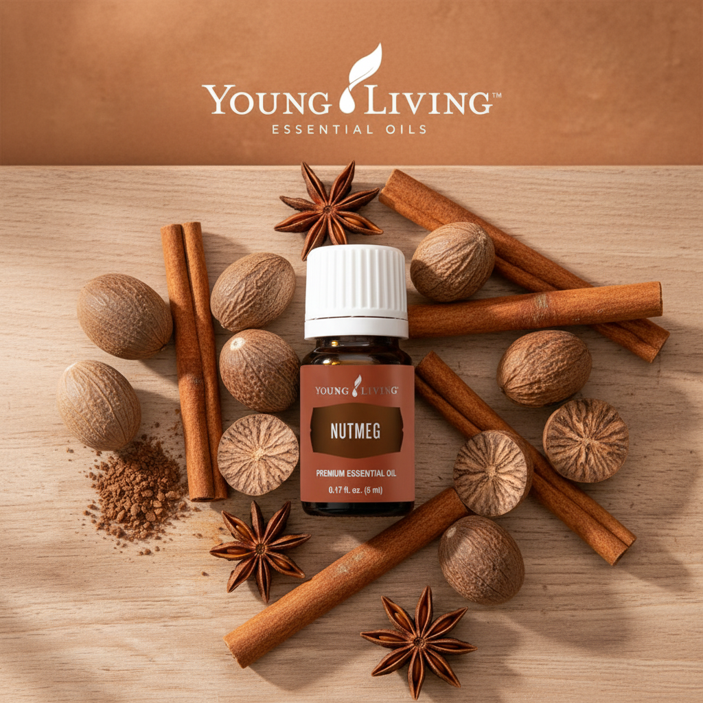Young Living Nutmeg Essential Oil — 5ml | Energizing, Warming & Hormone Support
