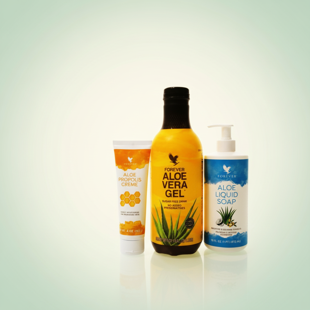 Forever Living Aloe Bundle pastel mint spa aesthetic