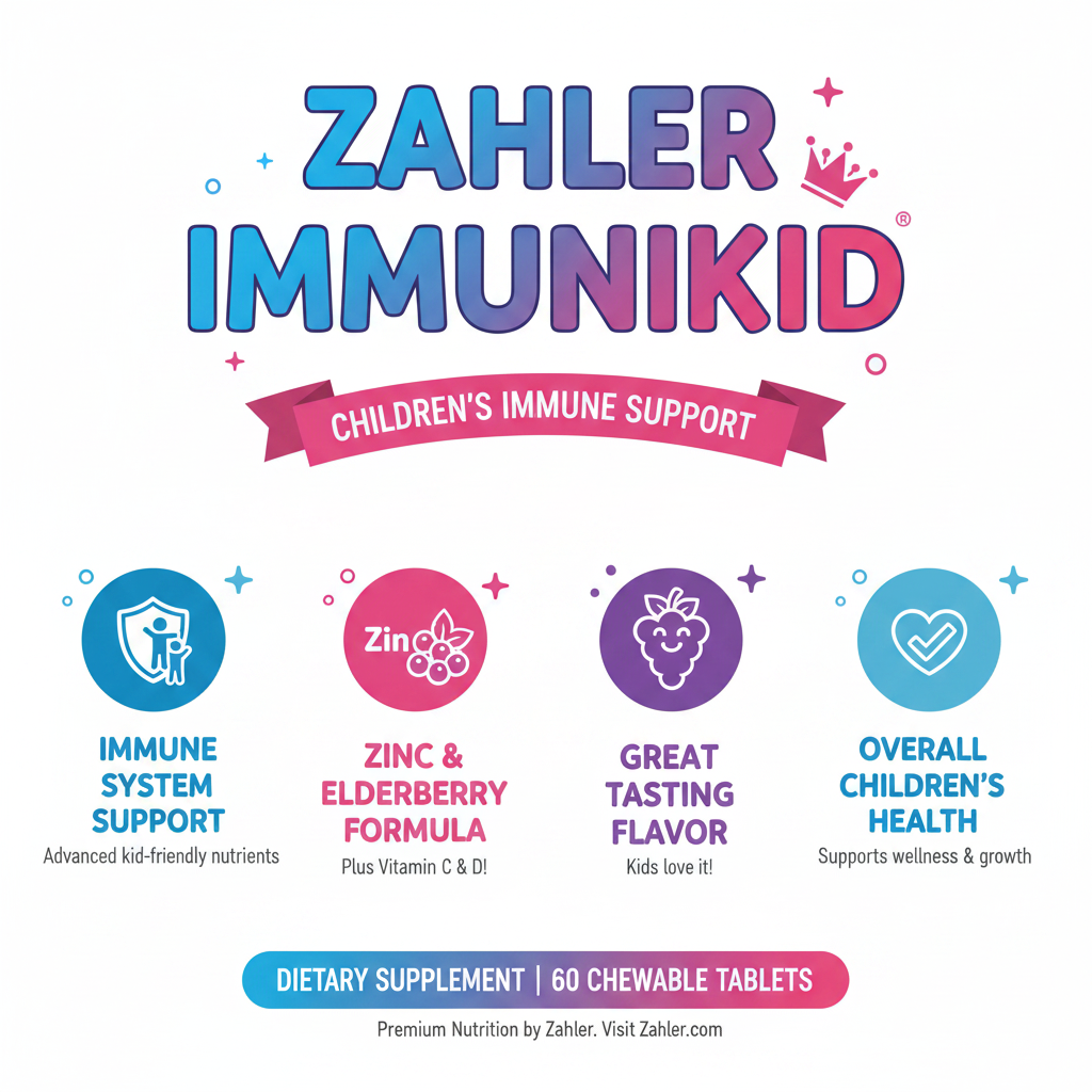 ImmuniKid key benefits infographic