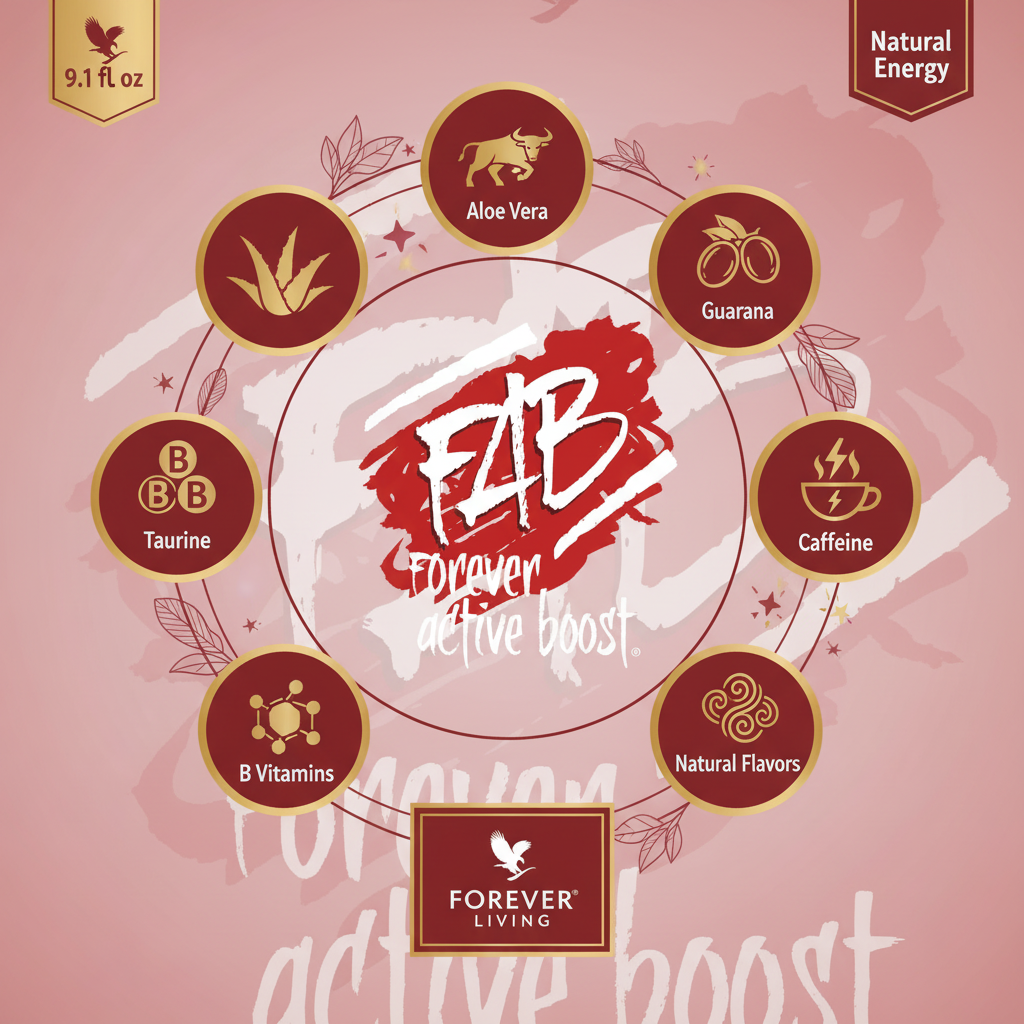 FAB Forever Active Boost ingredients infographic