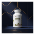 Forever Calcium bottle on deep navy and gold background