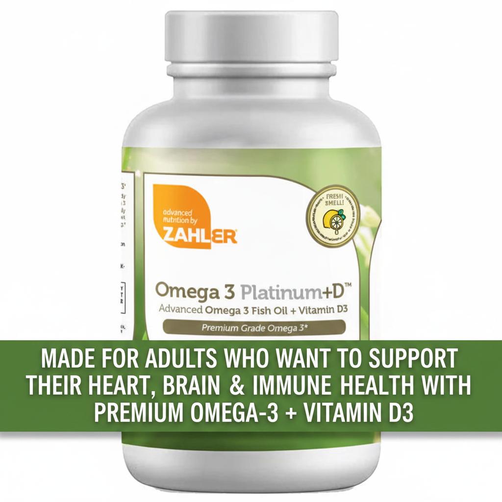 Made For Adults Who Want to Support Their Heart, Brain and Immune Health with Premium Omega-3 plus Vitamin D3