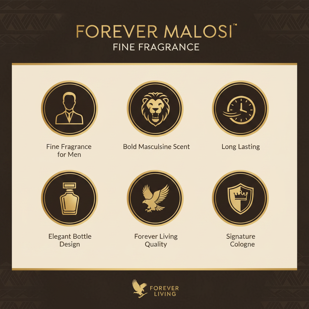 Forever Malosi Fine Fragrance benefits infographic