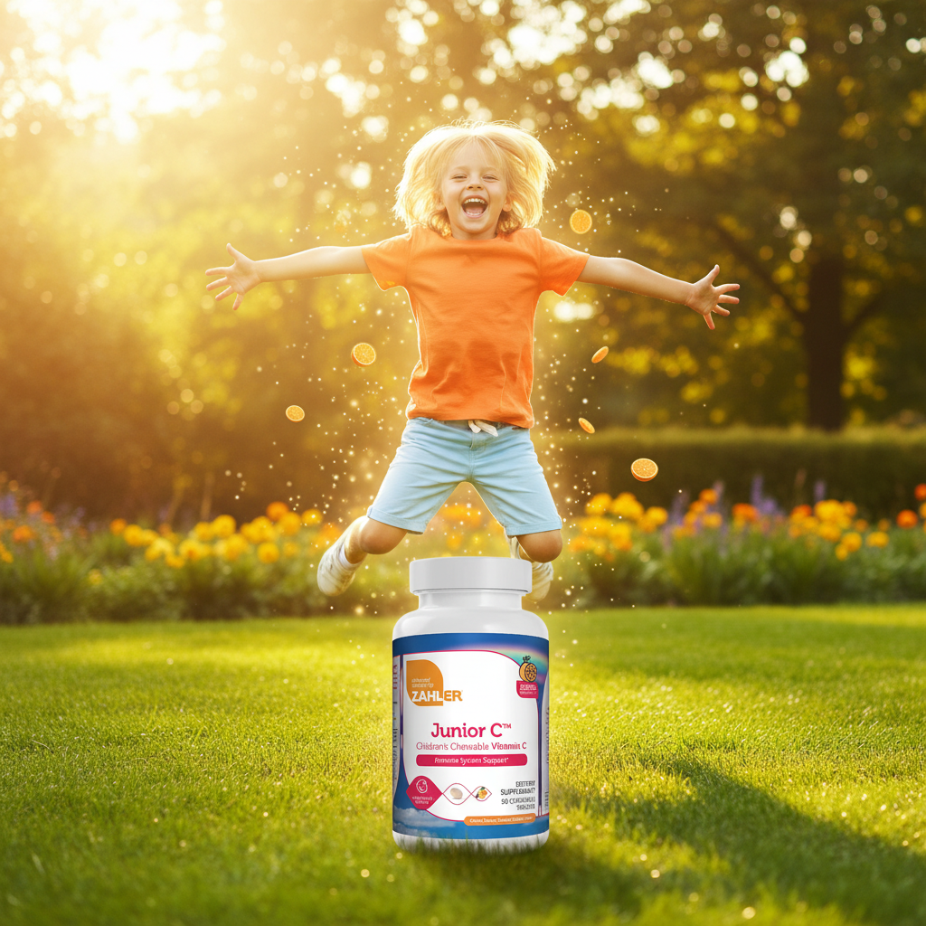Happy energetic child playing outdoors with Junior C