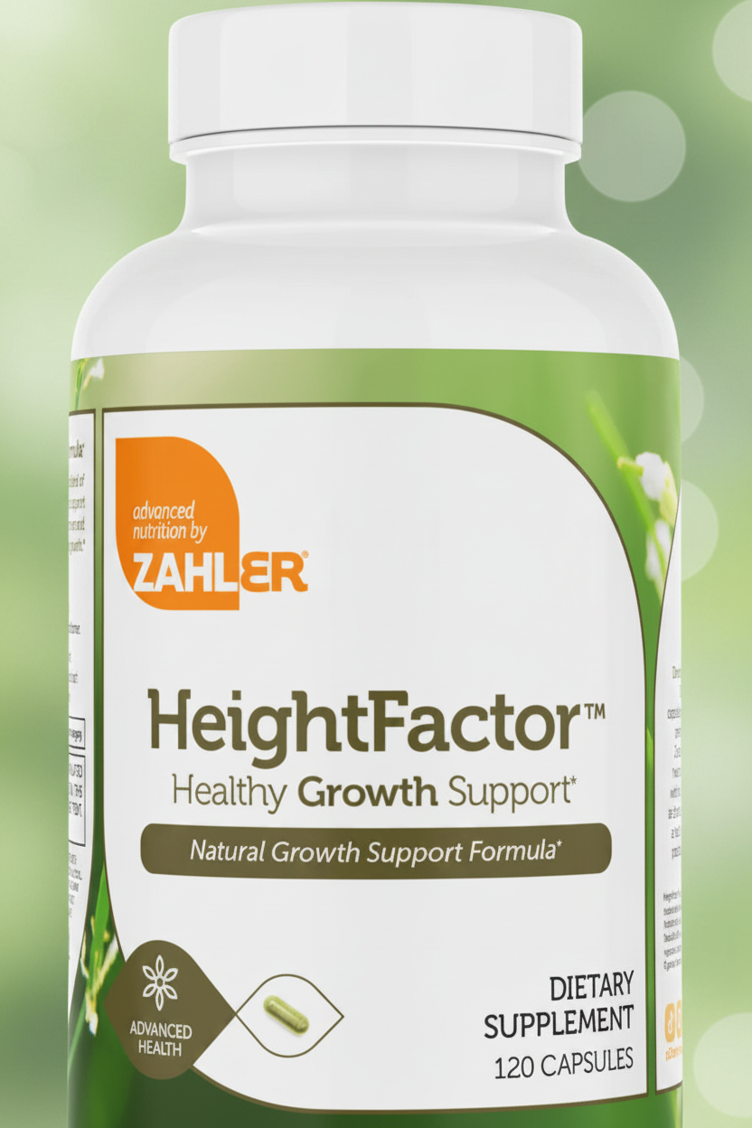 Zahler HeightFactor bottle close-up label detail portrait shot