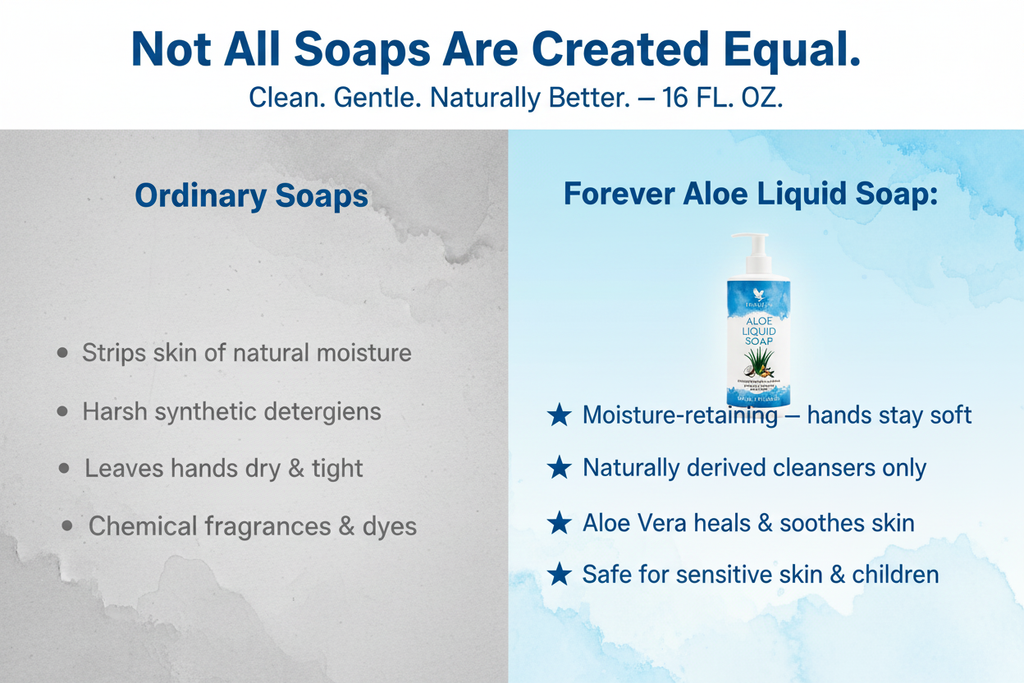 Aloe Liquid Soap - Comparison Banner