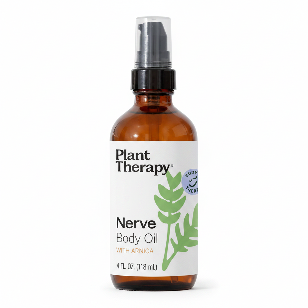 Plant Therapy Nerve Body Oil with Arnica – 4 fl oz