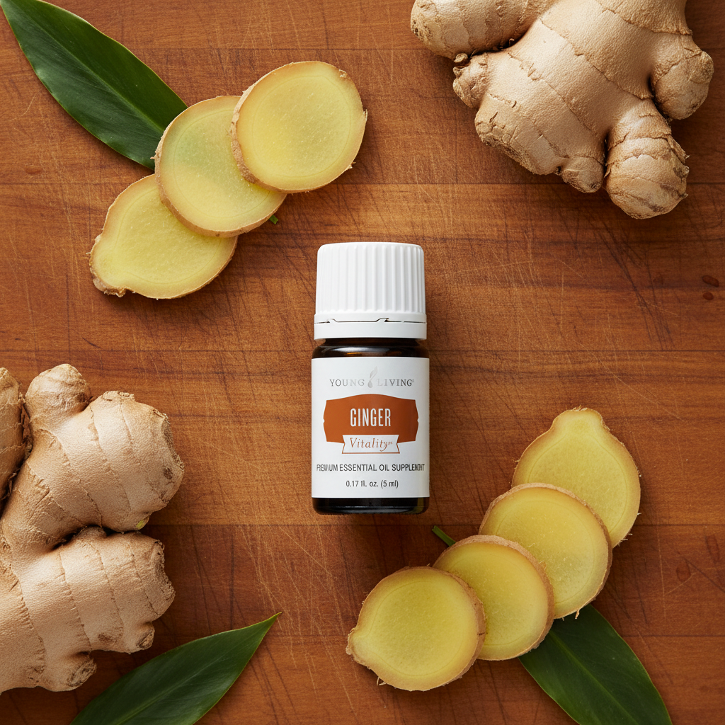 Young Living Ginger Vitality™ Essential Oil Supplement — 5ml | Digestive Support & Nausea Relief