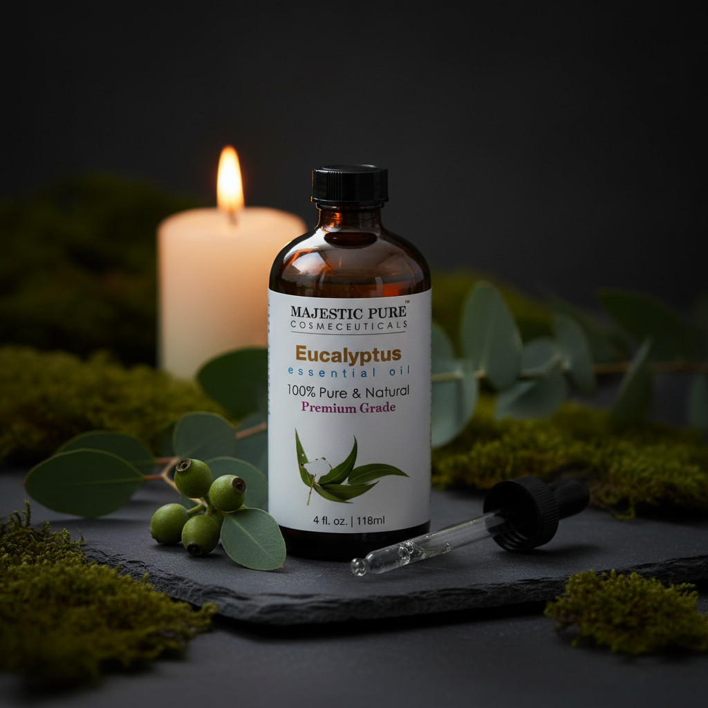 Majestic Pure Eucalyptus Essential Oil – Dark Moody Luxury