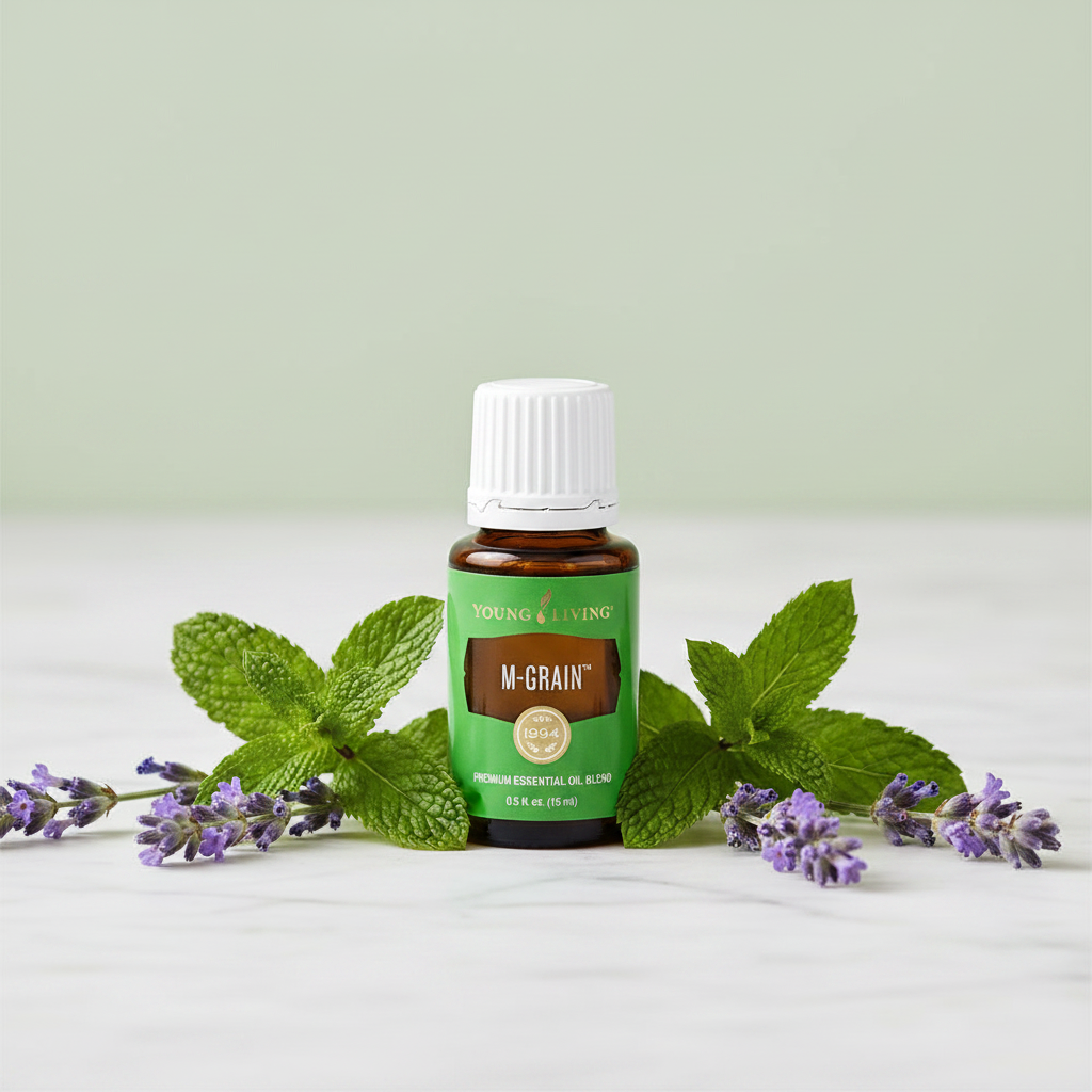 Young Living M-Grain Premium Essential Oil Blend 15ml (0.5 fl oz) — Seed to Seal Certified Since 1994