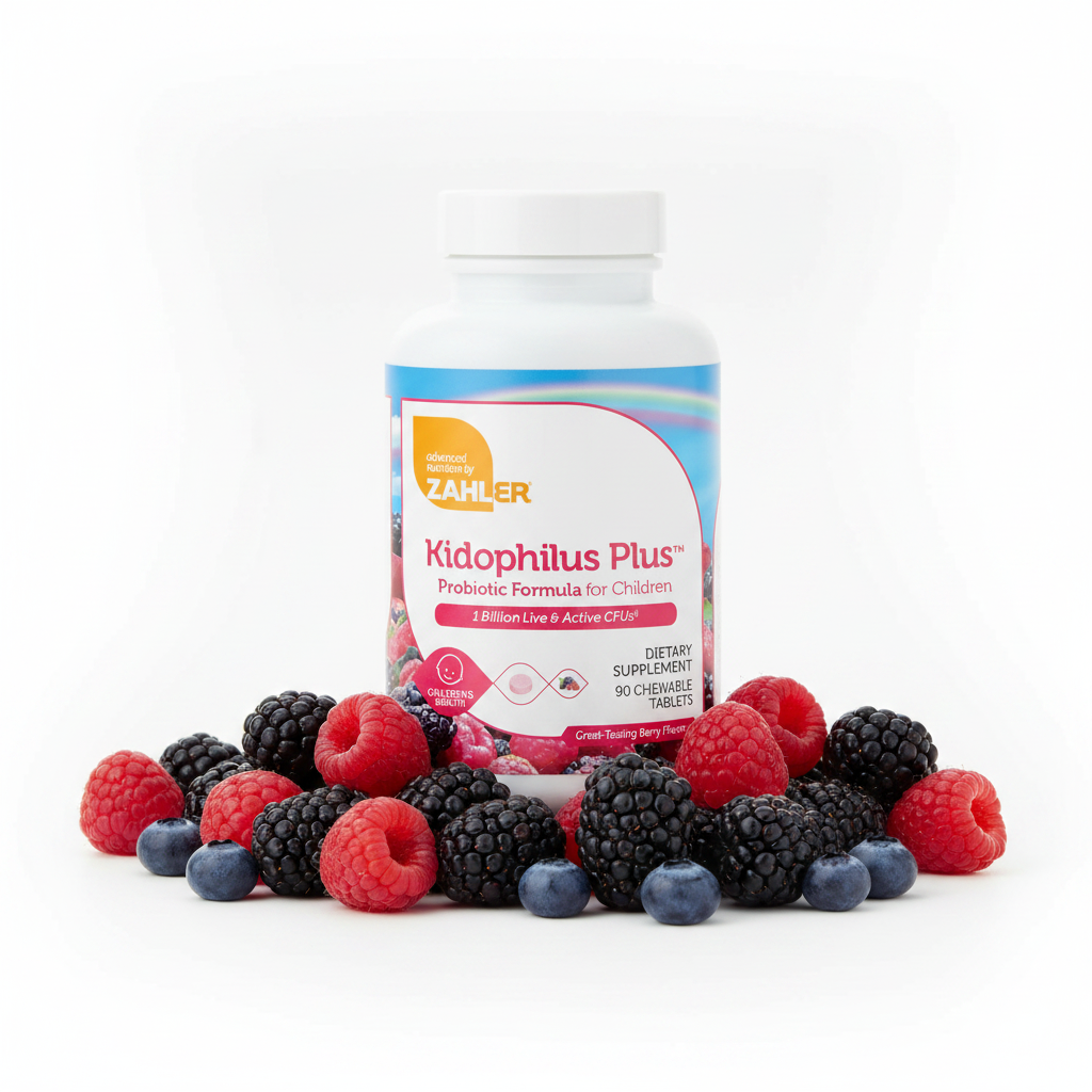 Zahler Kidophilus Plus berry lifestyle shot
