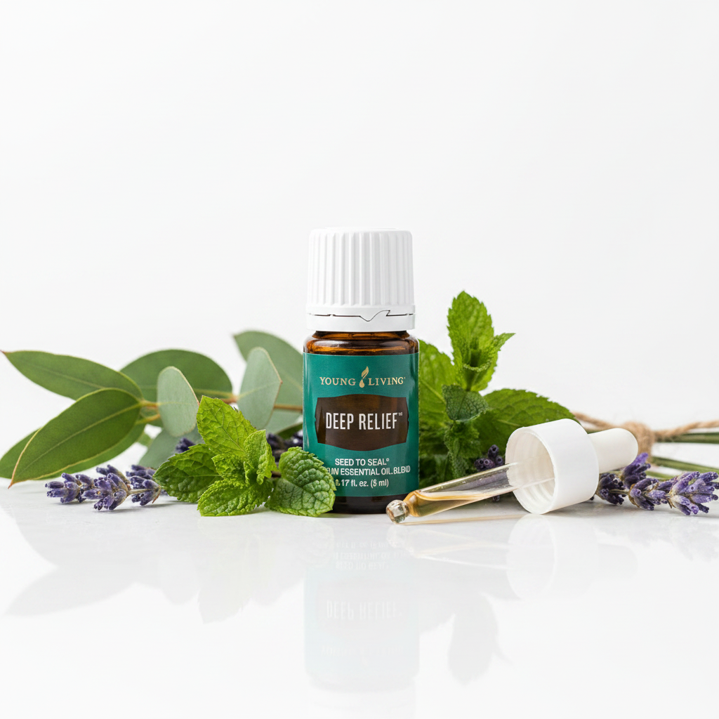 Young Living Deep Relief herb lifestyle shot