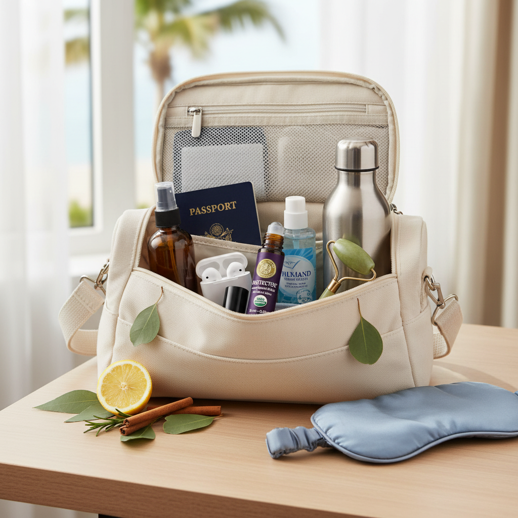 Protector roll-on in travel bag