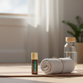 Deep Relief Roll-On on yoga mat morning wellness